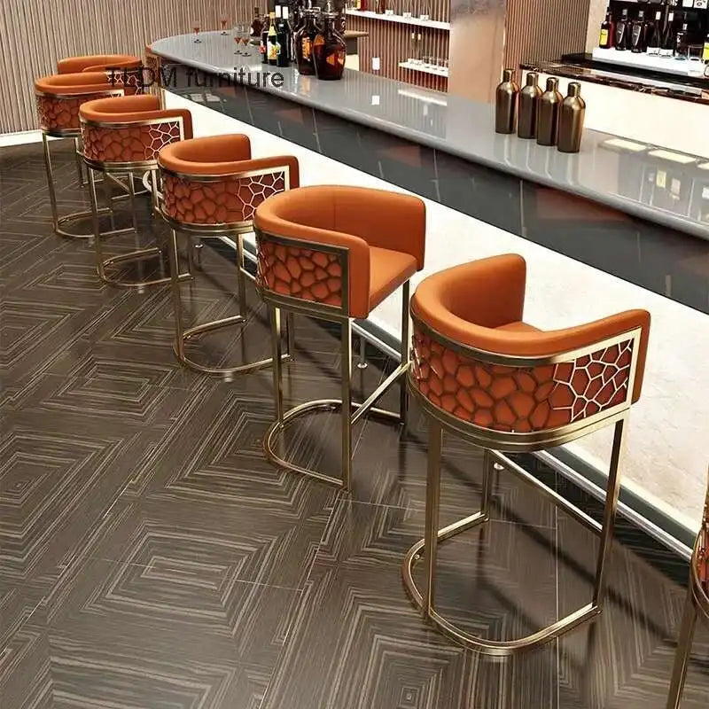 Home High Kitchen Stools Nordic Luxury Ergonomic Simple Bar Stool Adjustable