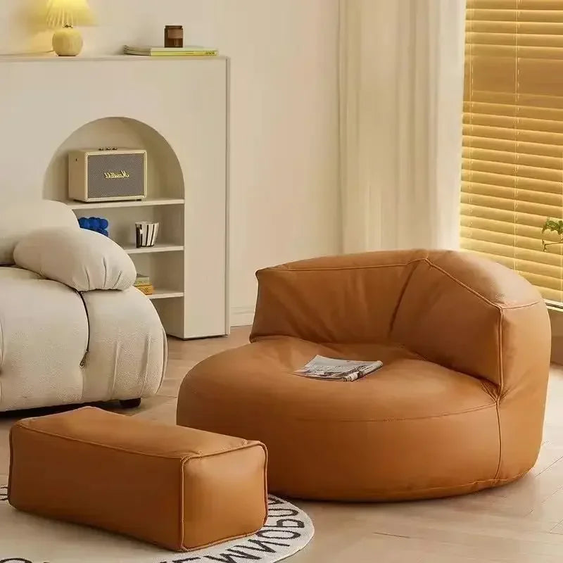 Lazy Sofa Reclining Couch Half Moon Sofa  Bedroom