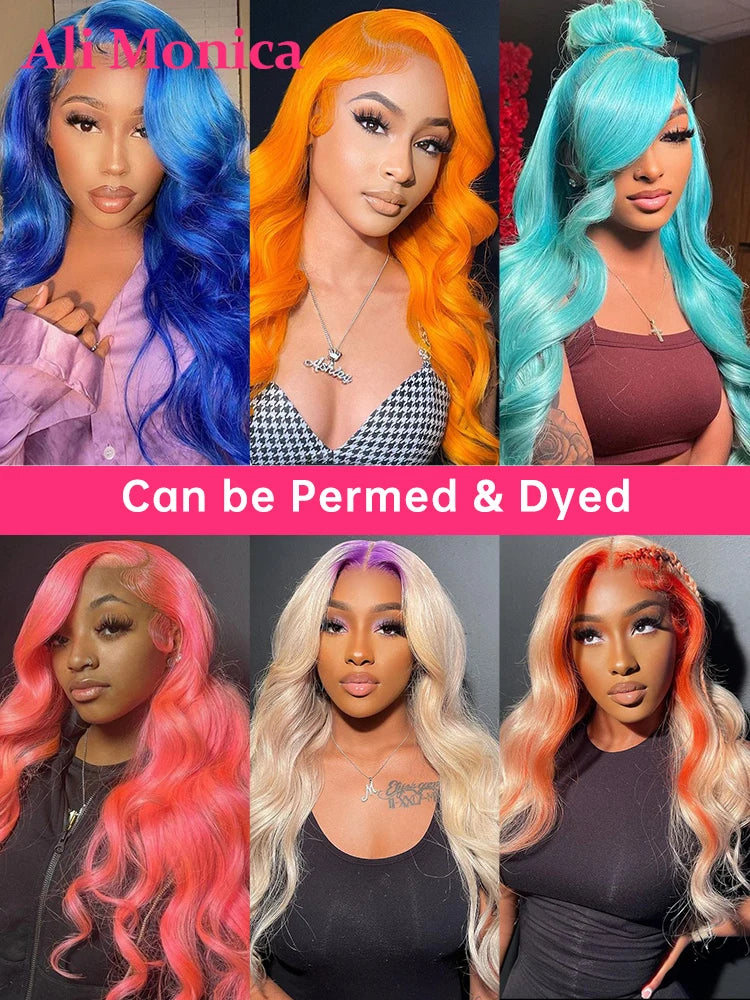 Honey Blonde 360 Full Lace Wig Human Hair Pre Plucked Hd Body Wave Long 613 13x4 Lace Front