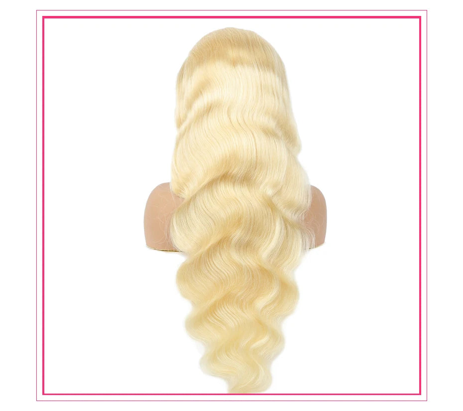 Honey Blonde 360 Full Lace Wig Human Hair Pre Plucked Hd Body Wave Long 613 13x4 Lace Front