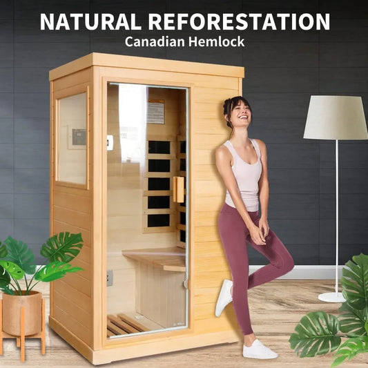 Far Infrared Sauna Home Saunas Room 800W/110V Low-EMF