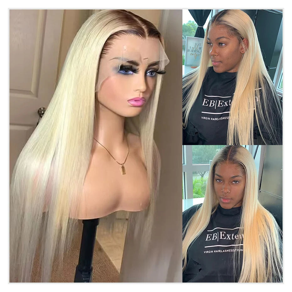 13x6 Lace Frontal Wig Brazilian Straight Full Lace Human Hair Wig