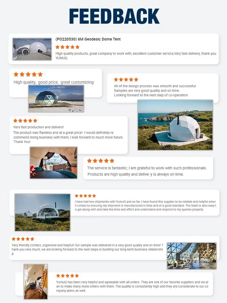 Luxury Glass Dome Hotel Tent, Waterproof 4 Season Outdoor Glamping House For Garden Resort Vacation