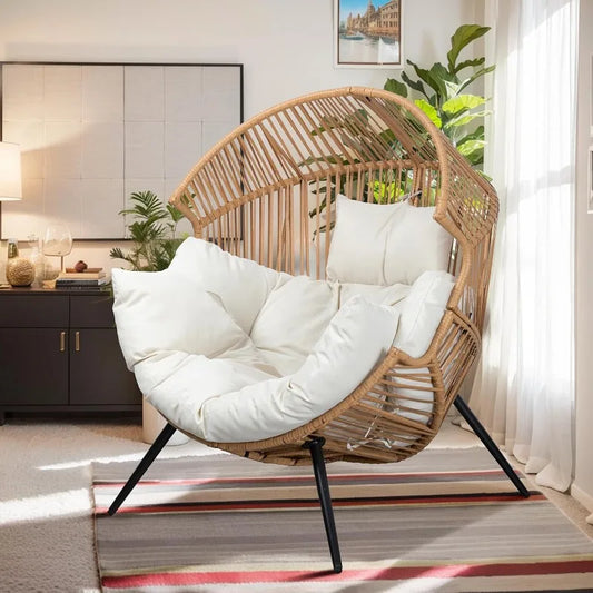Outdoor-Indoor Wicker Egg Chair Chair