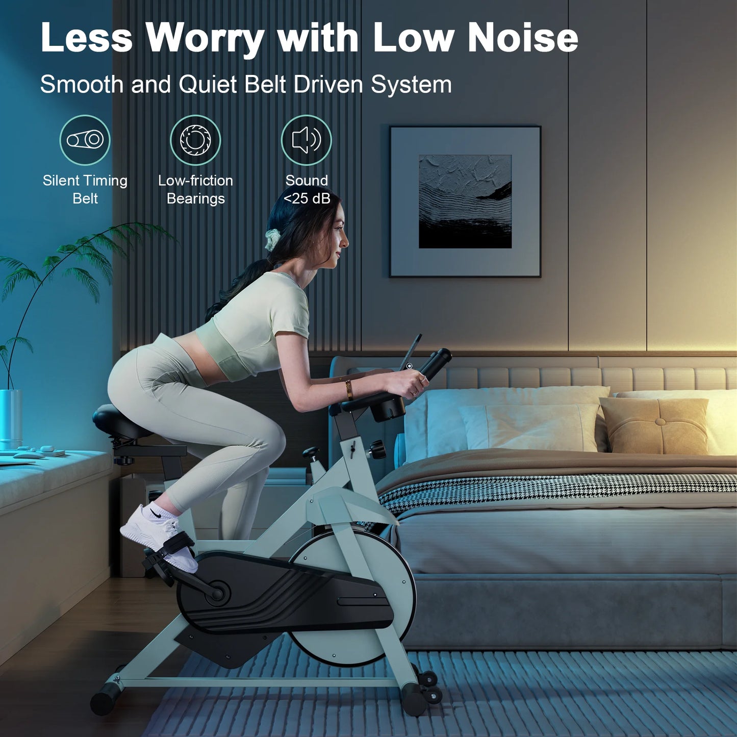 Exercise Bike, 32-Level Magnetic Resistance Stationary Bikes