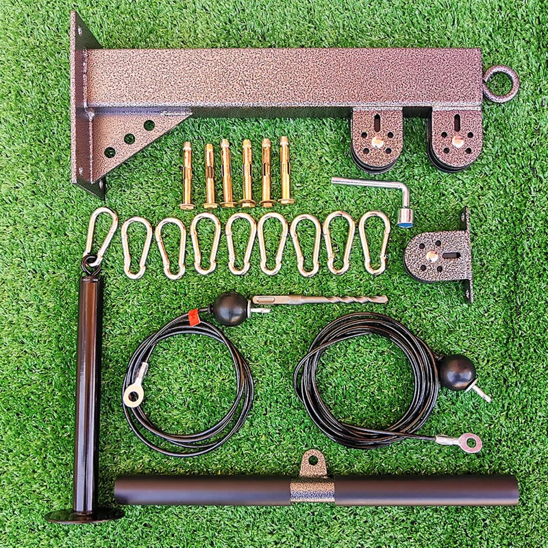 Wall-Mounted Gym Pulley System - Multi-Functional Cable Machine