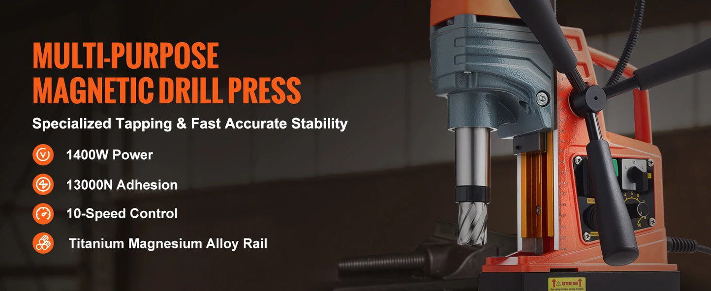 1300W 1400W 2" Electric Drilling Machine Magnetic Drill Boring