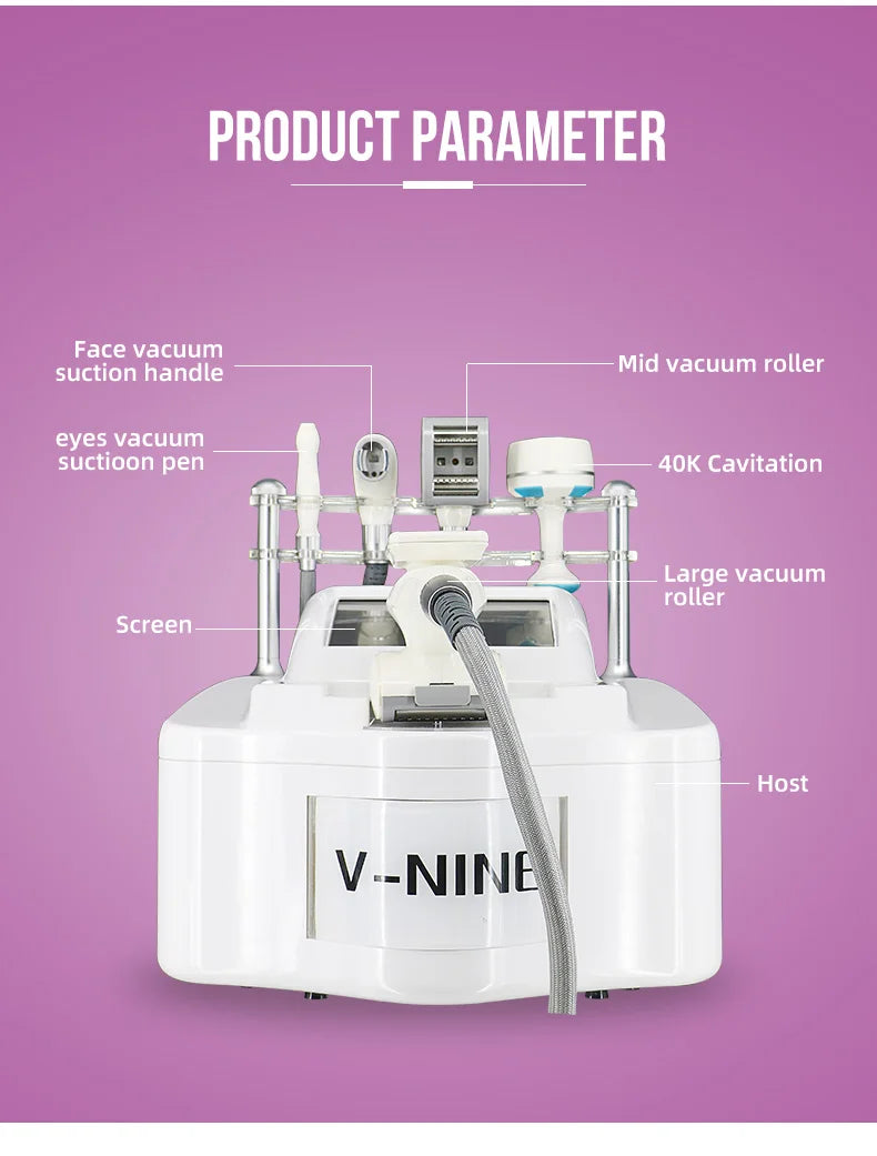 Body Weight Loss Vacuum 80K Cavitation Slimming Roller Shaping Massage