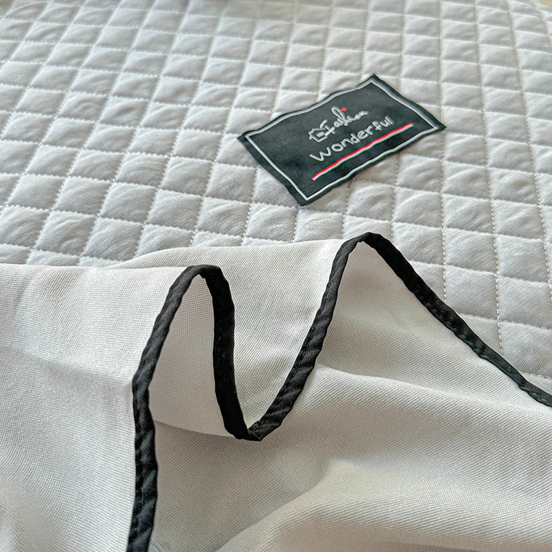 1pc Quilted Bed Cover or 3pcs Bedspread Set For Four Season,