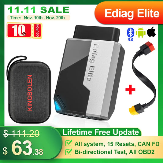 Car Diagnostic Tools All system 15 Resets Bi-directional Auto Scanner OBD2