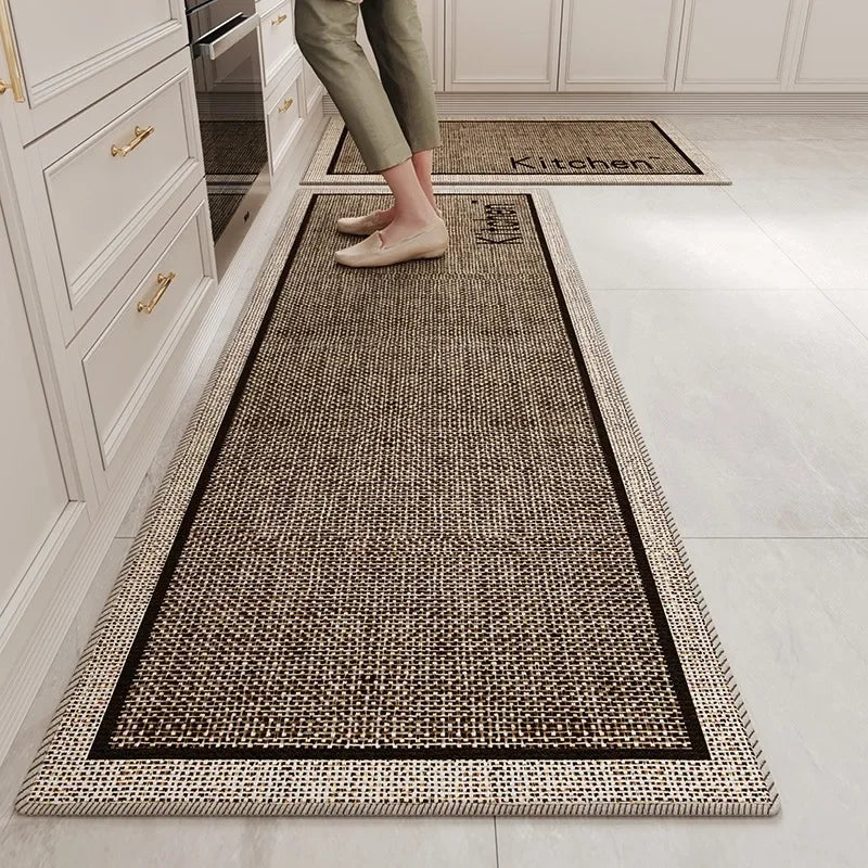Kitchen Floor Mat TPR Non-slip Bottom Long Rug Dirt-resistant Anti-slip Foot Mats Home Corridor Bedroom Bedside Carpet Ковер 러그