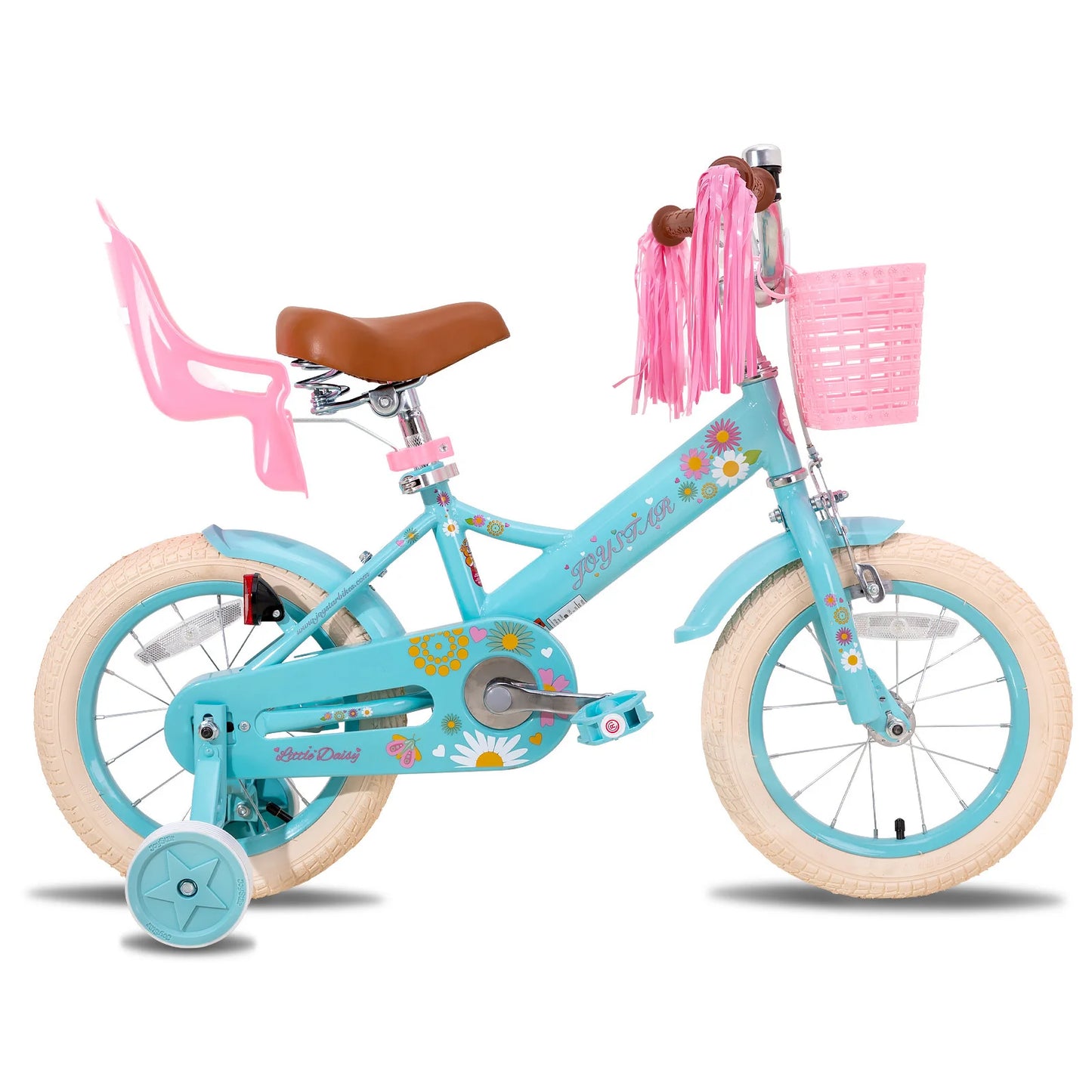 Kids Bike for Girls Ages 2-7 Years,  Bikes with Doll Bike Seat & Streamers,