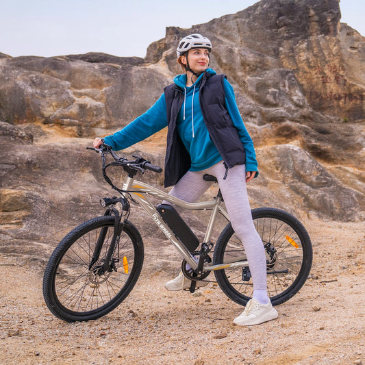 Electric Bike, 700W Peak Motor, 23 Mph Max Speed, Front Suspension