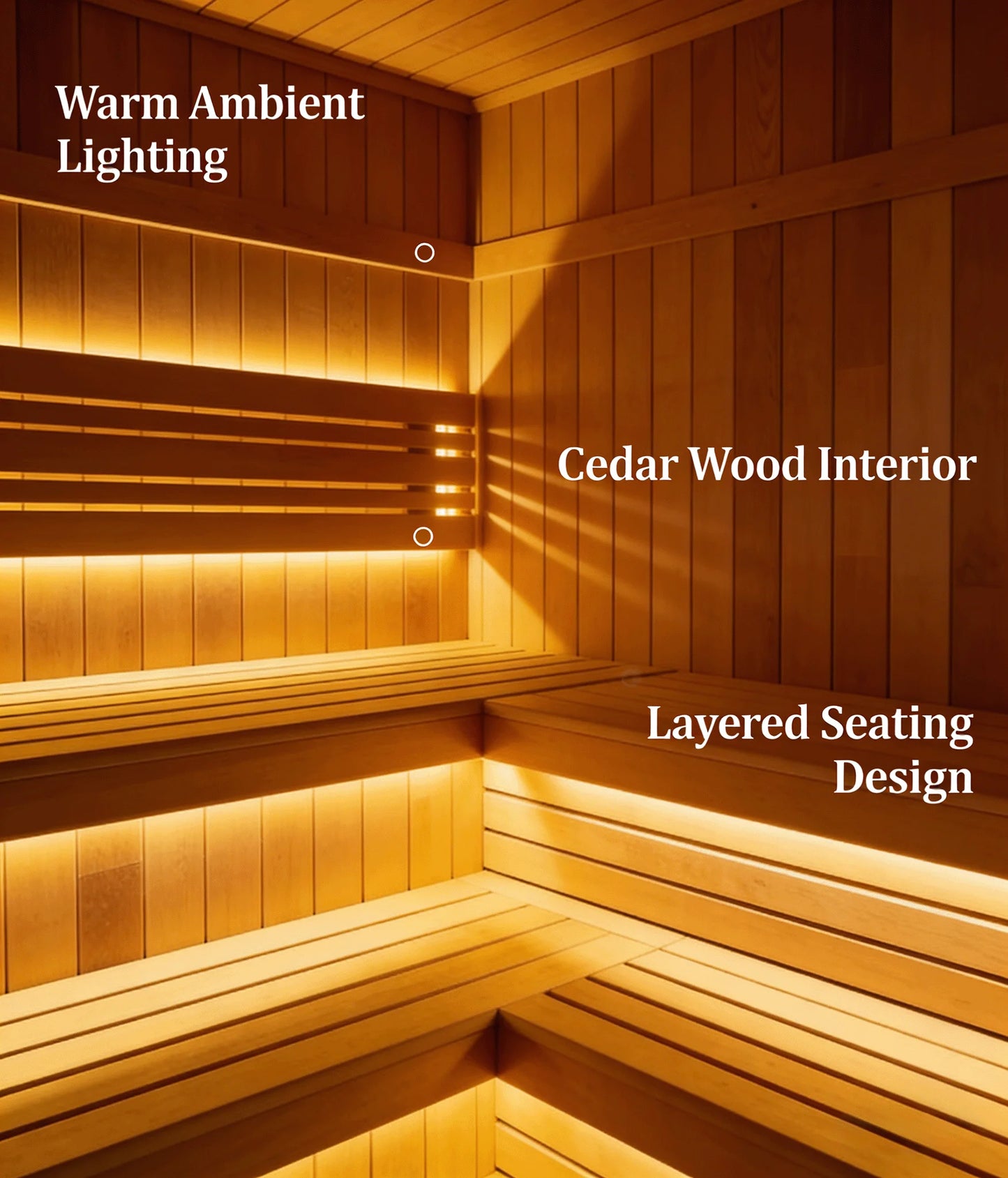 Panoramic Sauna Room Round Steam Room Anti Corrosion Anti Cracking Durable Heating Home Spa Sauna