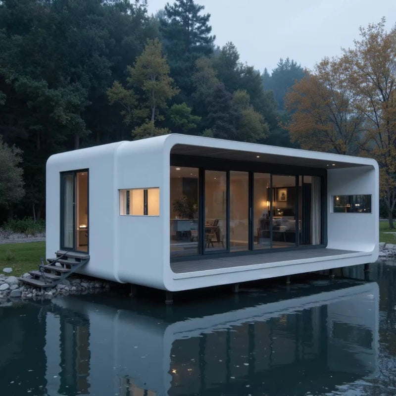 Luxury Prefabricated Tiny Space Capsule House Apple Cabin for Bathroom Warehouse