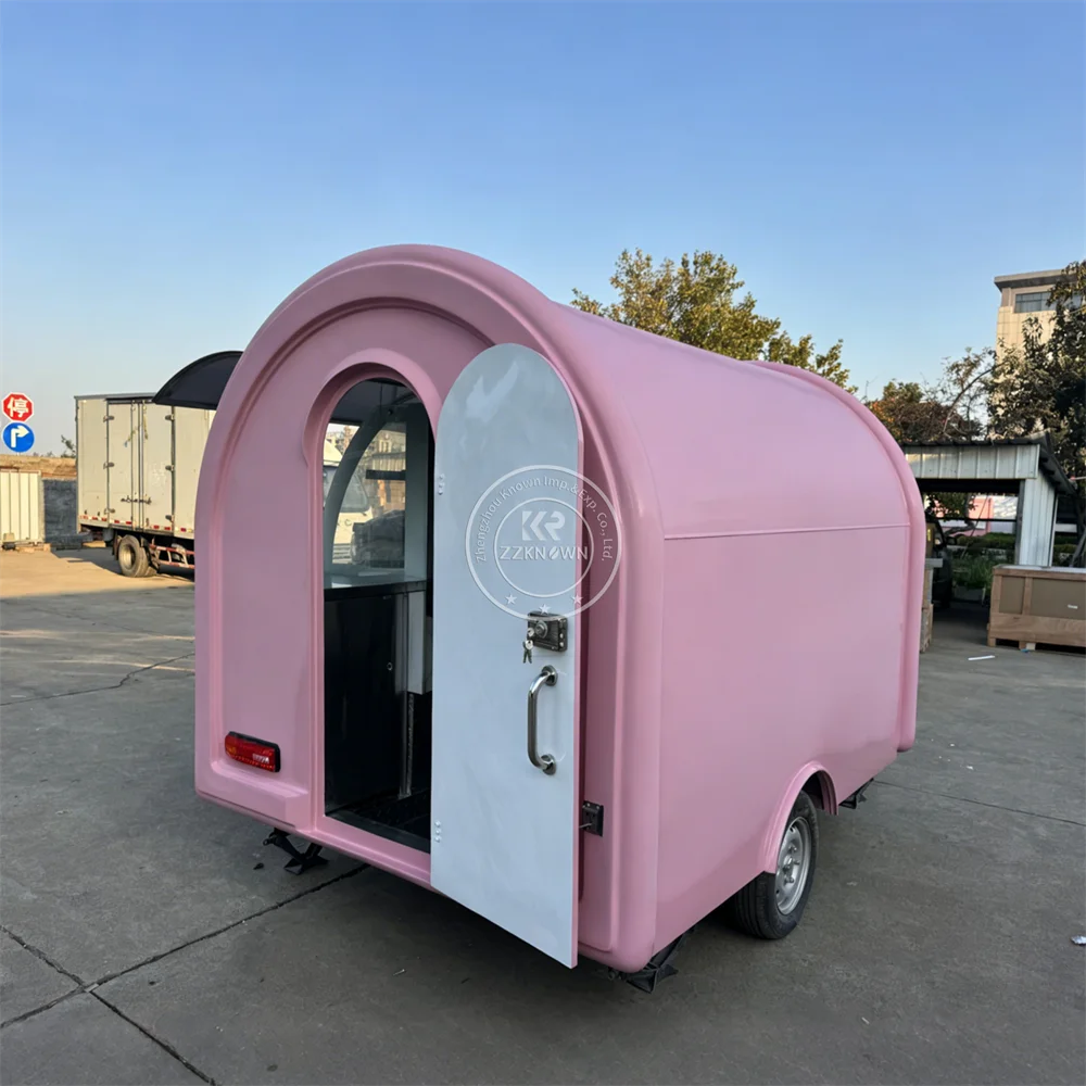 Street Mobile Food Truck Concession Catering Cart Snack BBQ Ice Cream Cart Coffee Pizza