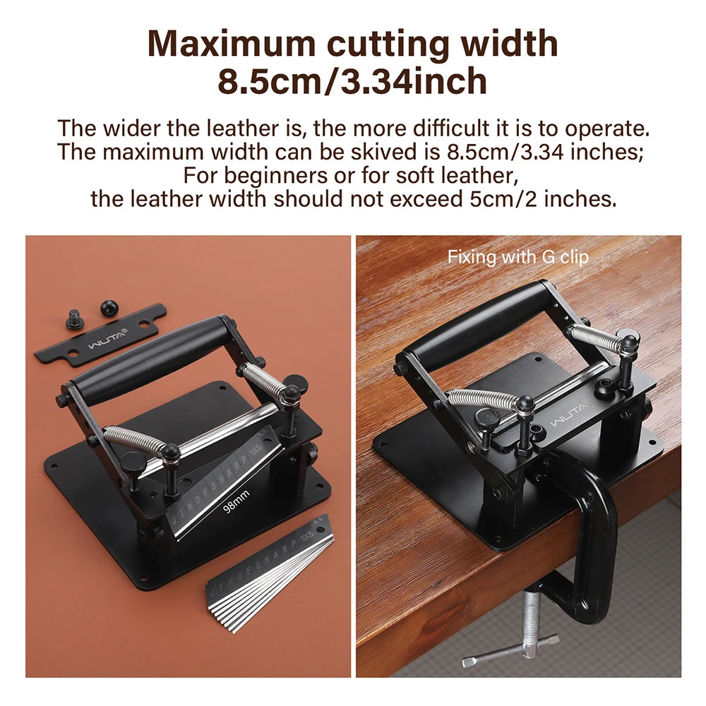 Manual Leather Skiving Machine Strip Belt Thinning Skiver Splitter