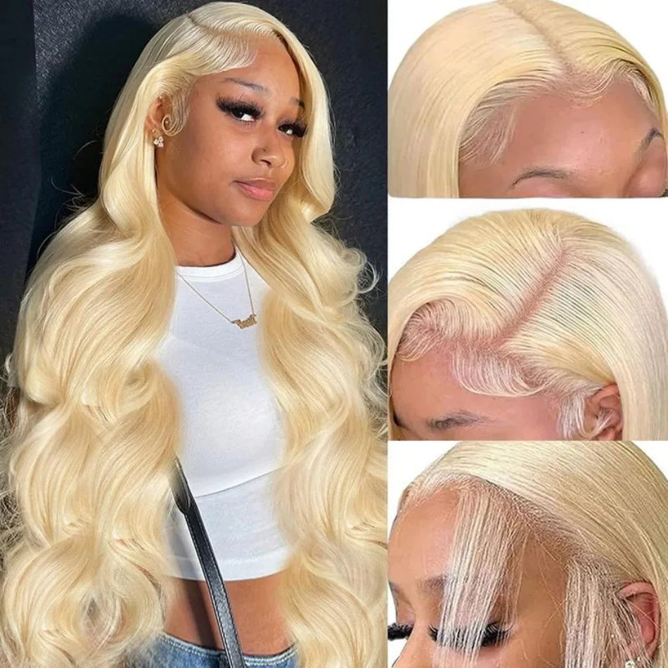 Blonde Lace Frontal Wig 13X6 Body Wave Human Hair Wigs