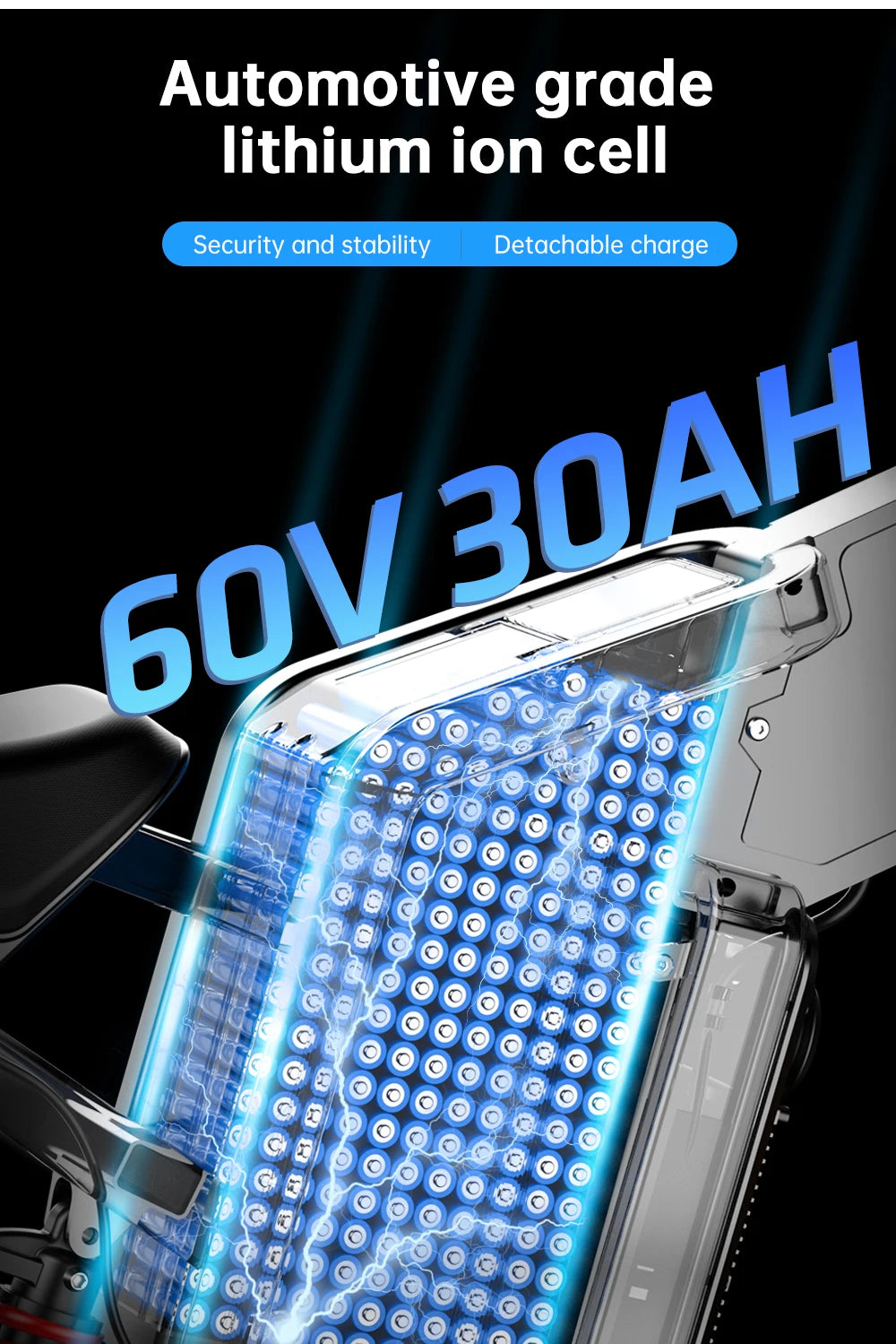 Electric Motorcycles 3000W Brushless Gearless Motors Speed 85Kmh Adult