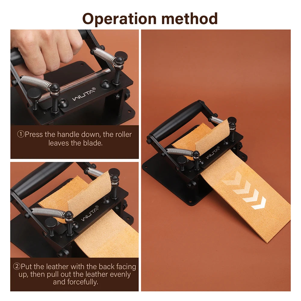 Manual Leather Skiving Machine Strip Belt Thinning Skiver Splitter