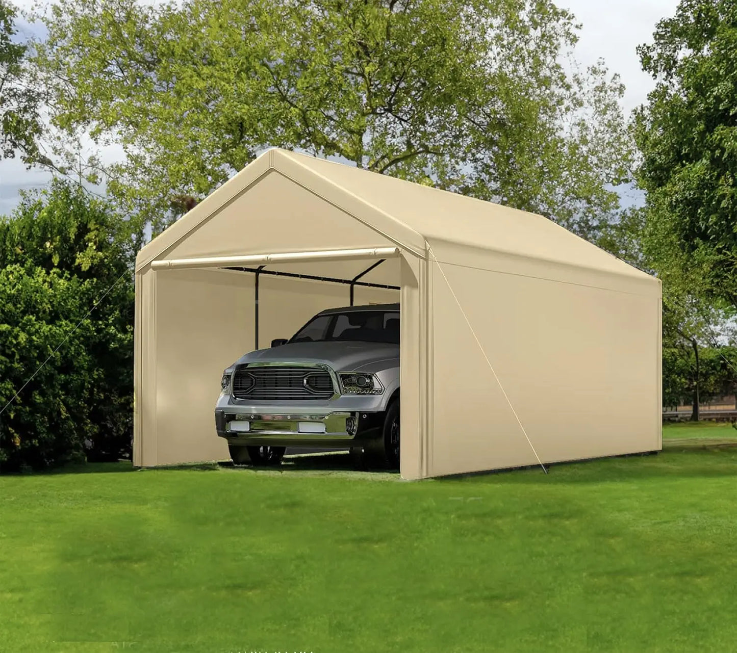 Carport 10x20 Ft Heavy Duty Canopy Steel Canopy Storage S