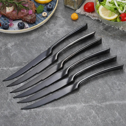 6Pcs/set Stainless Steel Sharp Steak Knife