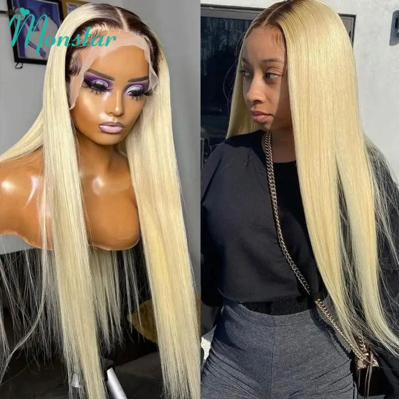 13x6 Lace Frontal Wig Brazilian Straight Full Lace Human Hair Wig