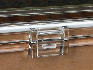 Acrylic Cigar Humidor, Cigar Box with Hygrometer, Humidifier and Cedar Wood Tray, Desktop Cigar Case Can Hold About 20-30 Cigars