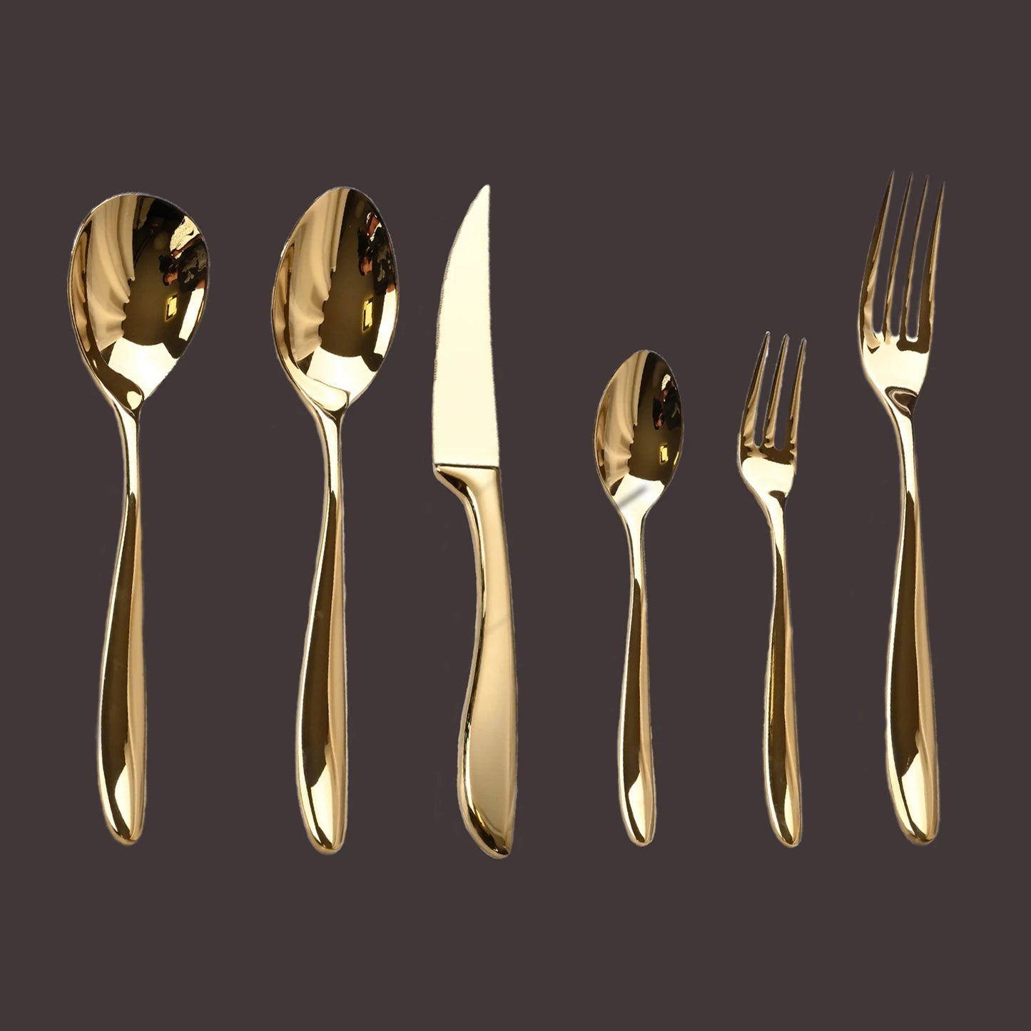 6Pcs stainless steel  high-end tableware steak, knife, fork and spoon set ,cutlery set