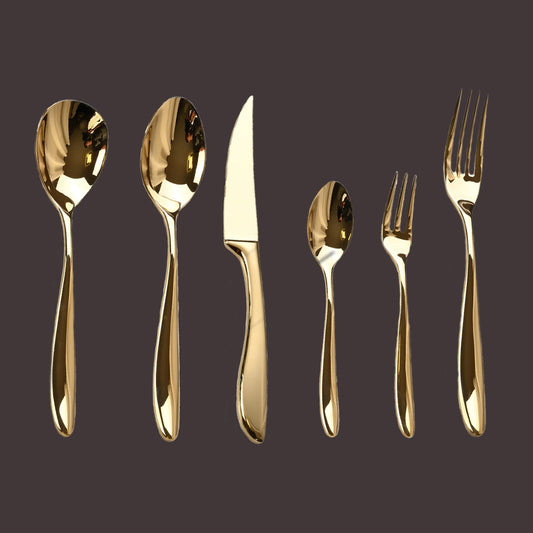 6Pcs stainless steel  high-end tableware steak, knife, fork and spoon set ,cutlery set