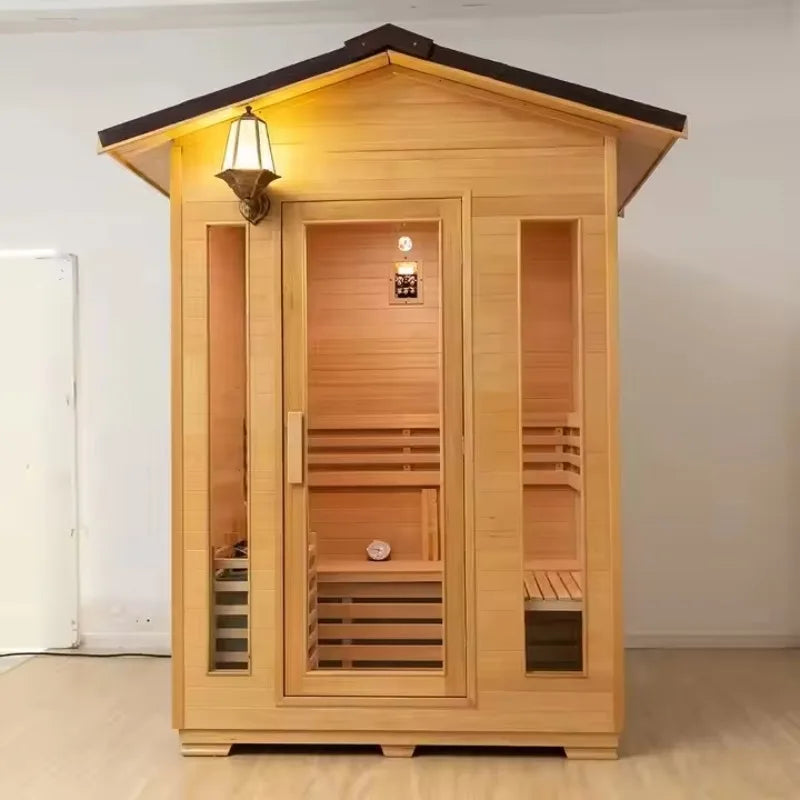 Mobile Sauna Infrared Steam Portable Cabin Home Spa House Indoor Outdoor Relaxation Heating Detox Equipment