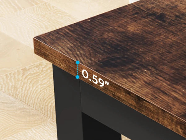 Dining Table, Industrial Kitchen Table for 6-8 Person,