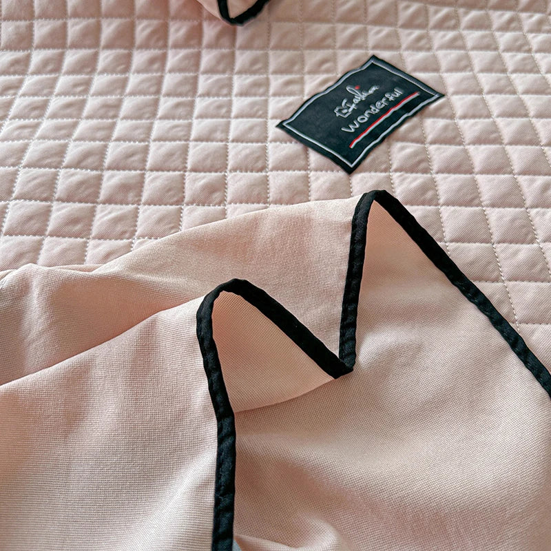 1pc Quilted Bed Cover or 3pcs Bedspread Set For Four Season,