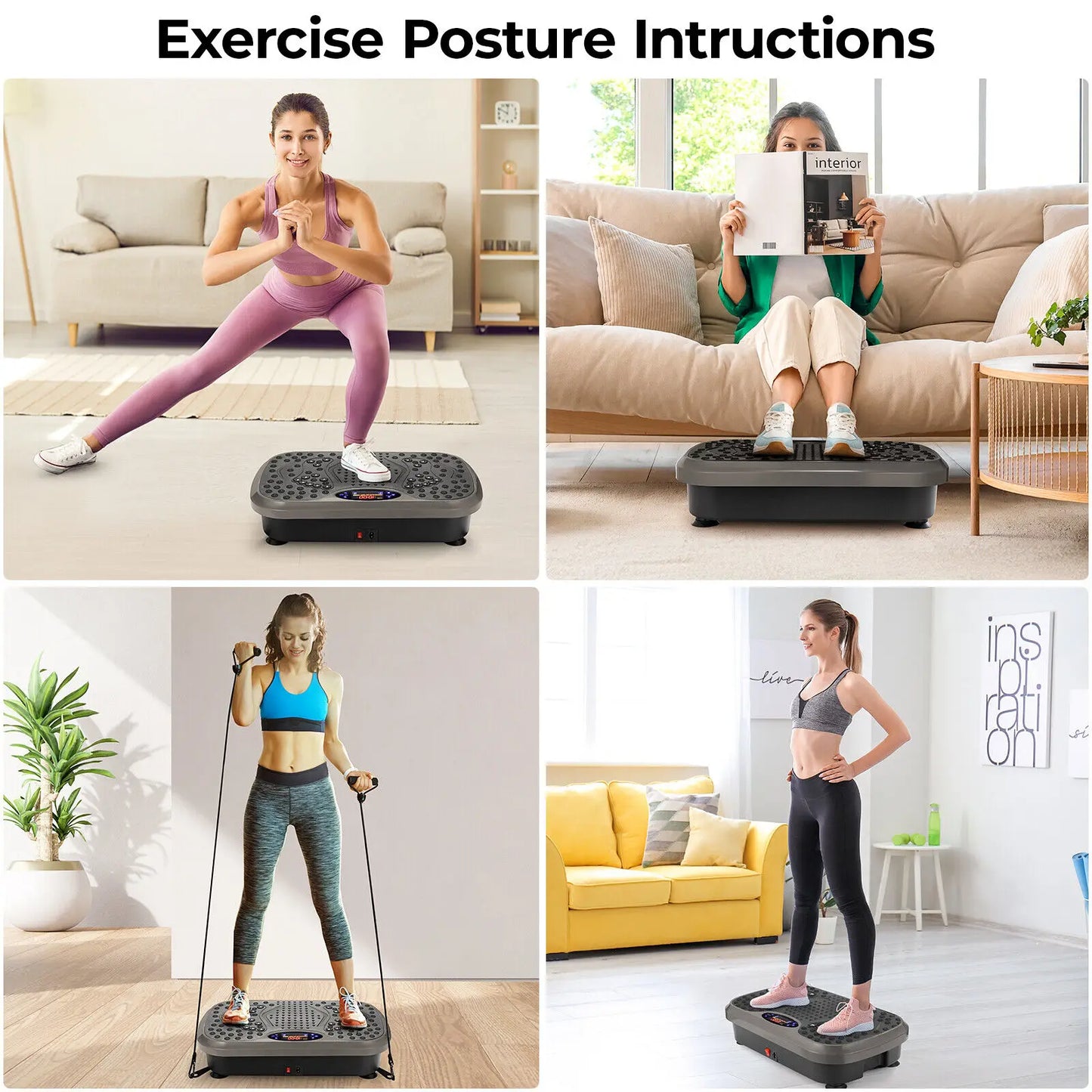 Vibration Plate Exercise Machine, Vibration Plate for Lymphatic Drainage,