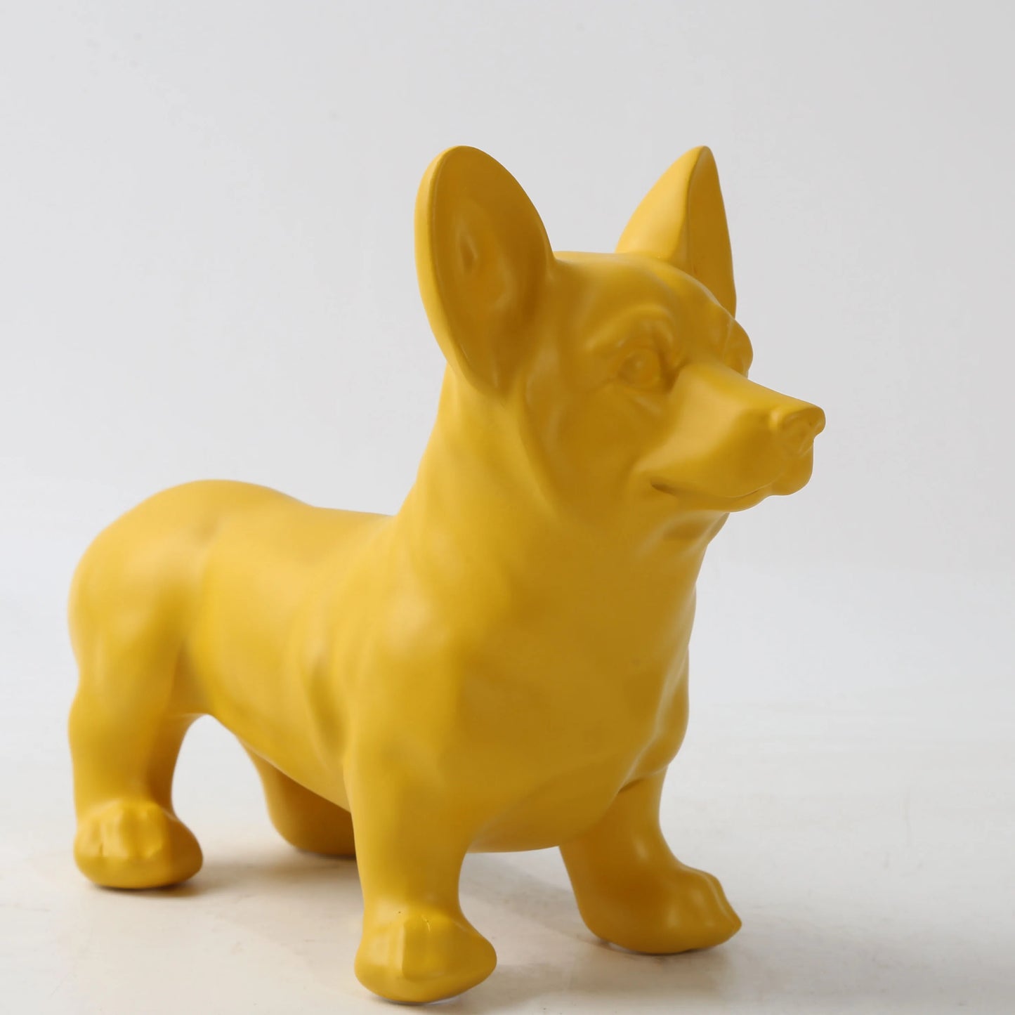 Nordic  Art Graffiti Corgi Dog Painting Creative Resin Crafts