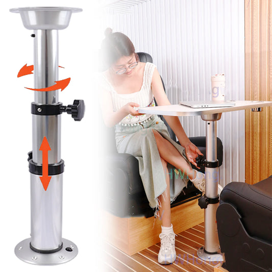 3 Levels Aluminum Alloy RV Boat Table Pedestal 17-28 Inch Height Range,