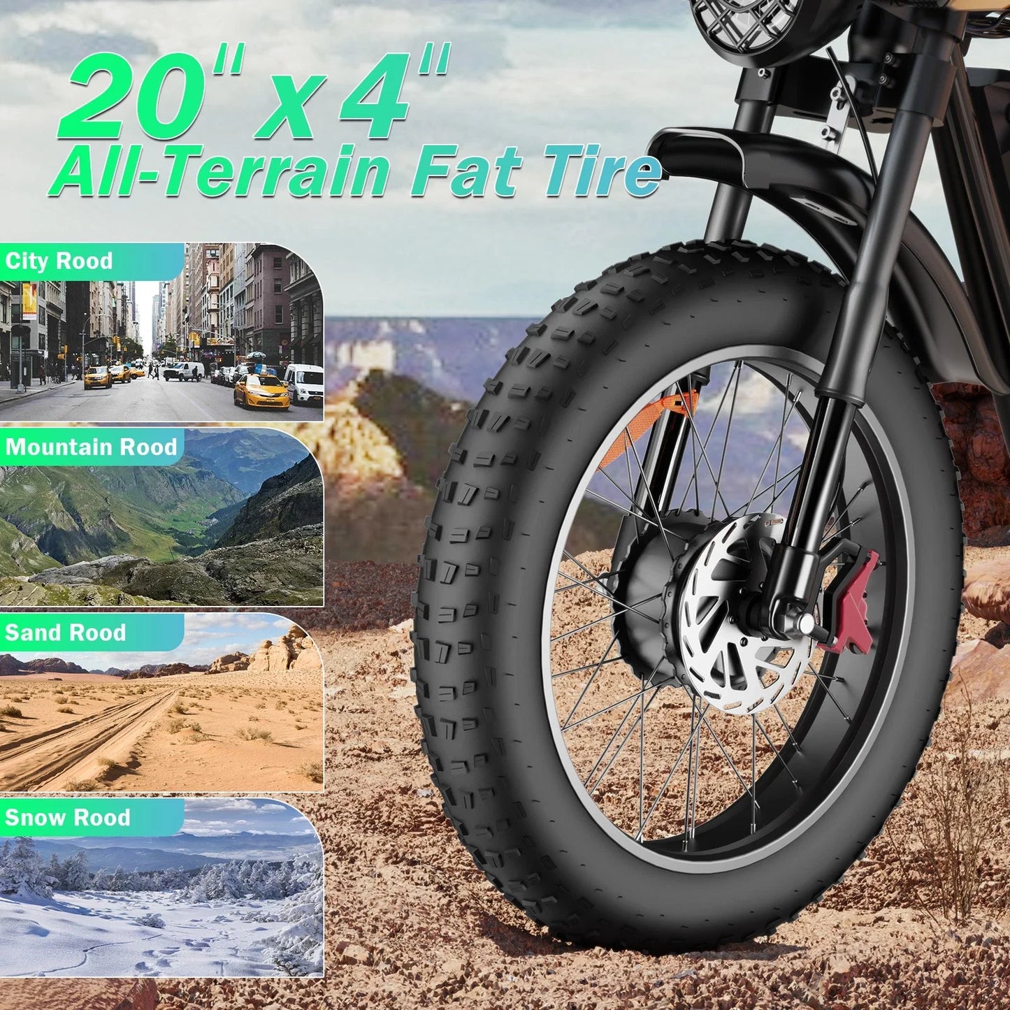 Electric Bike for Adults 1500/2000W 33/37MPH 48/52V 50-80Miles