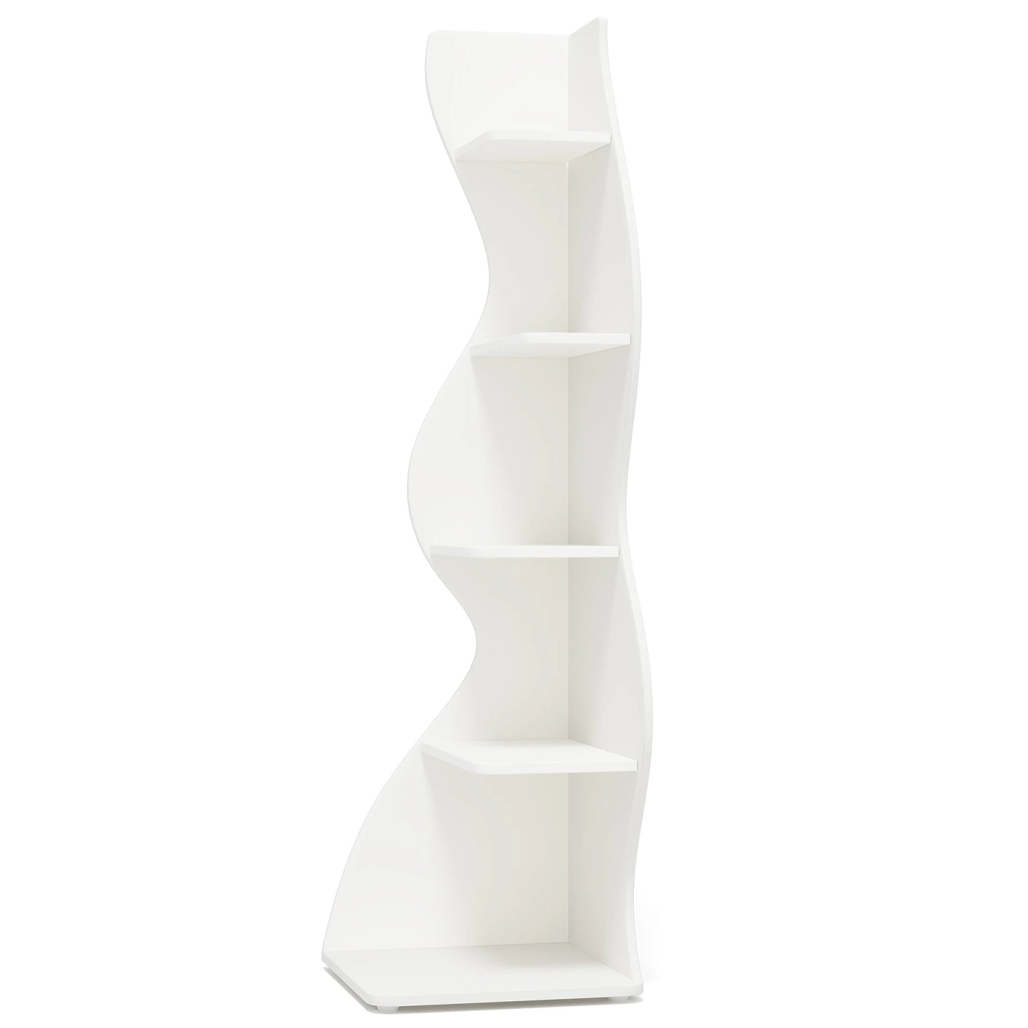 Corner Shelf, Modern 5-Tier Wall Corner Bookshelf,
