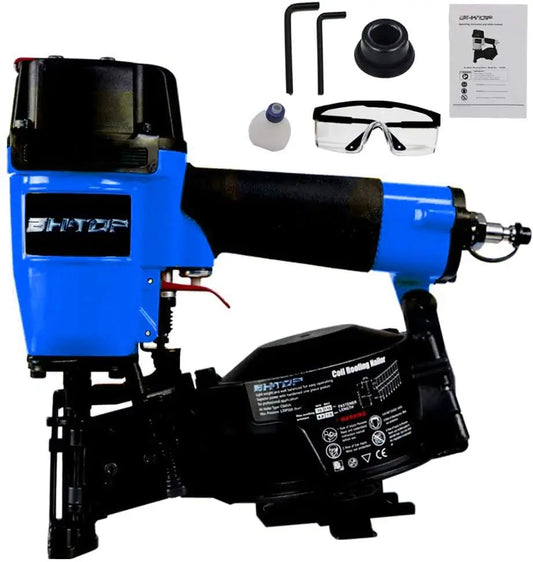 Roofing Nailer, 15 Degree Roofing Nail Gun, Coil Nails, 120-pcs Load