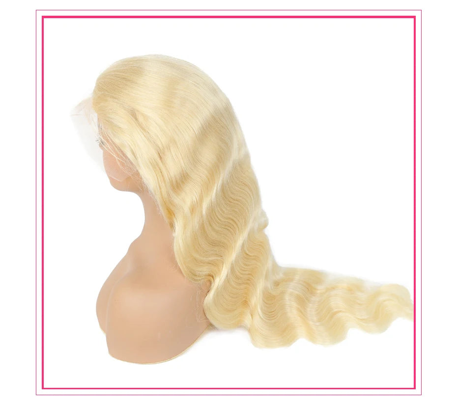 Honey Blonde 360 Full Lace Wig Human Hair Pre Plucked Hd Body Wave Long 613 13x4 Lace Front