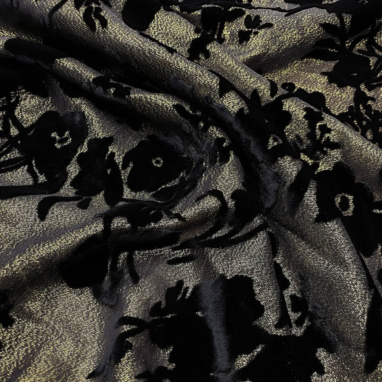 Flower Silk Velvet Silk Fabric Mulberry Burnt Flower Flocking Jacquard