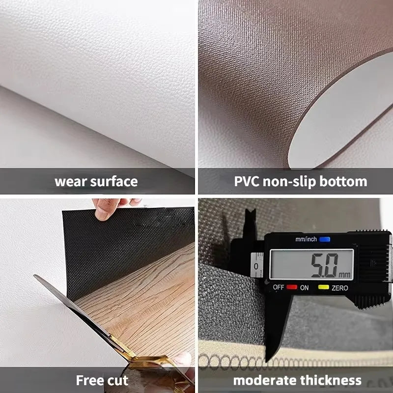 Balcony Rugs for Kitchen Waterproof Sunscreen Pvc Leather Floor Mat