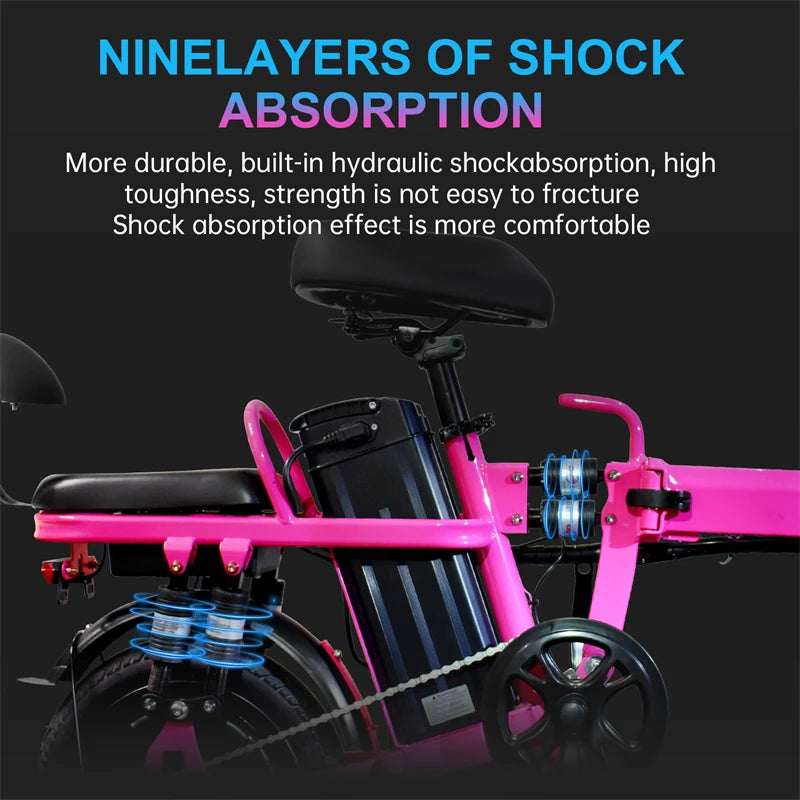 Electric Bike for Adults and Women 500W Motor 20MPH Commuter Folding