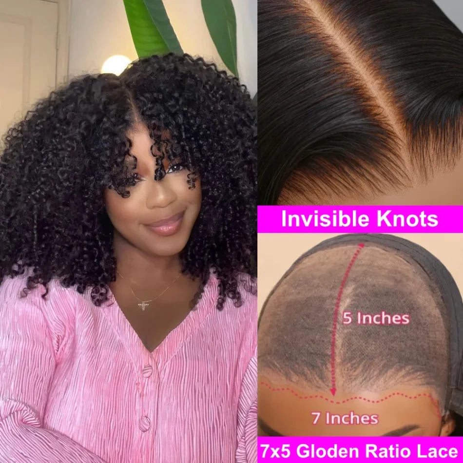 Hair Bye Bye Knots Wig Kinky Curly Natural Black