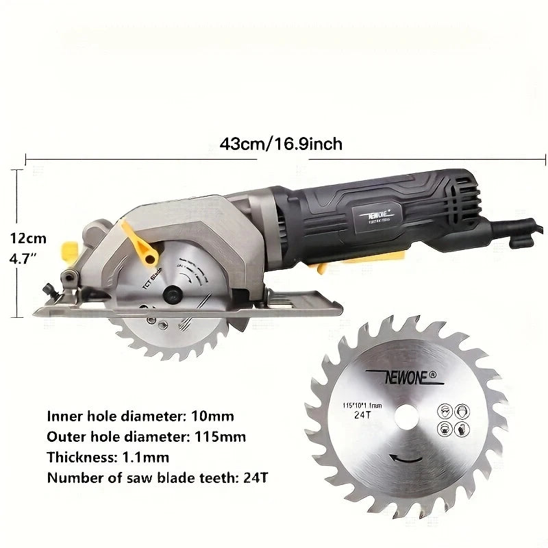 600W/705W Electric Power Tool Electric Mini Circular Saw With Laser