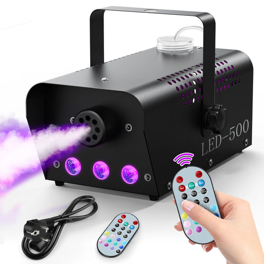 Smoke Machine Wireless Control Fog Machine RGB LED Stage Lighting