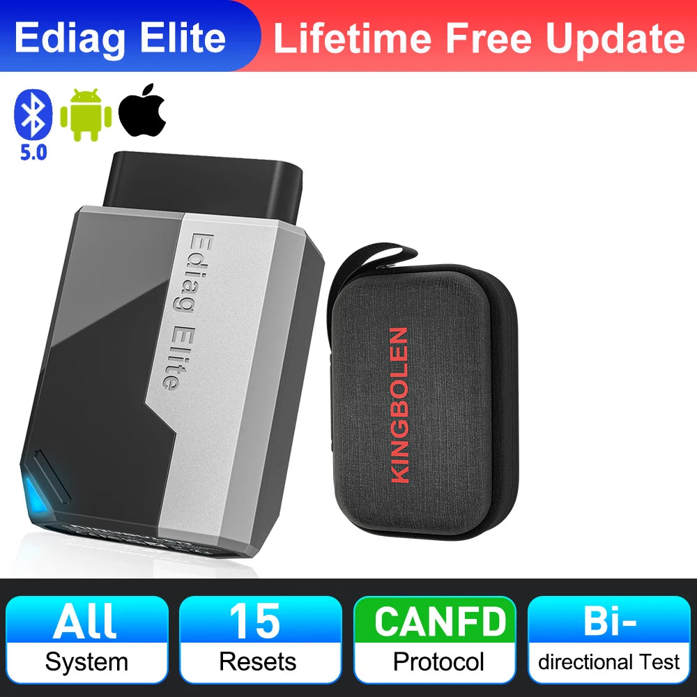 Car Diagnostic Tools All system 15 Resets Bi-directional Auto Scanner OBD2
