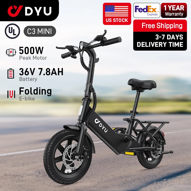 Electric Bicycle Peak 500W Motor 36V7.8AH Lithium Battery