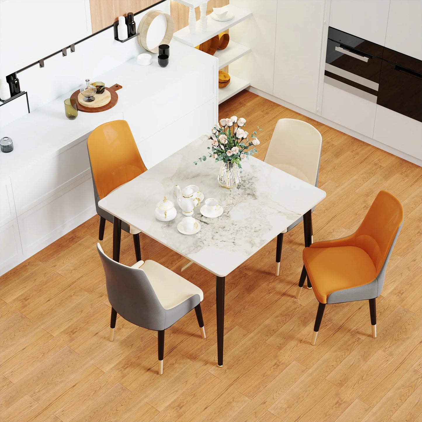 Rectangular Dining Modern Dining Desk Table Furniture