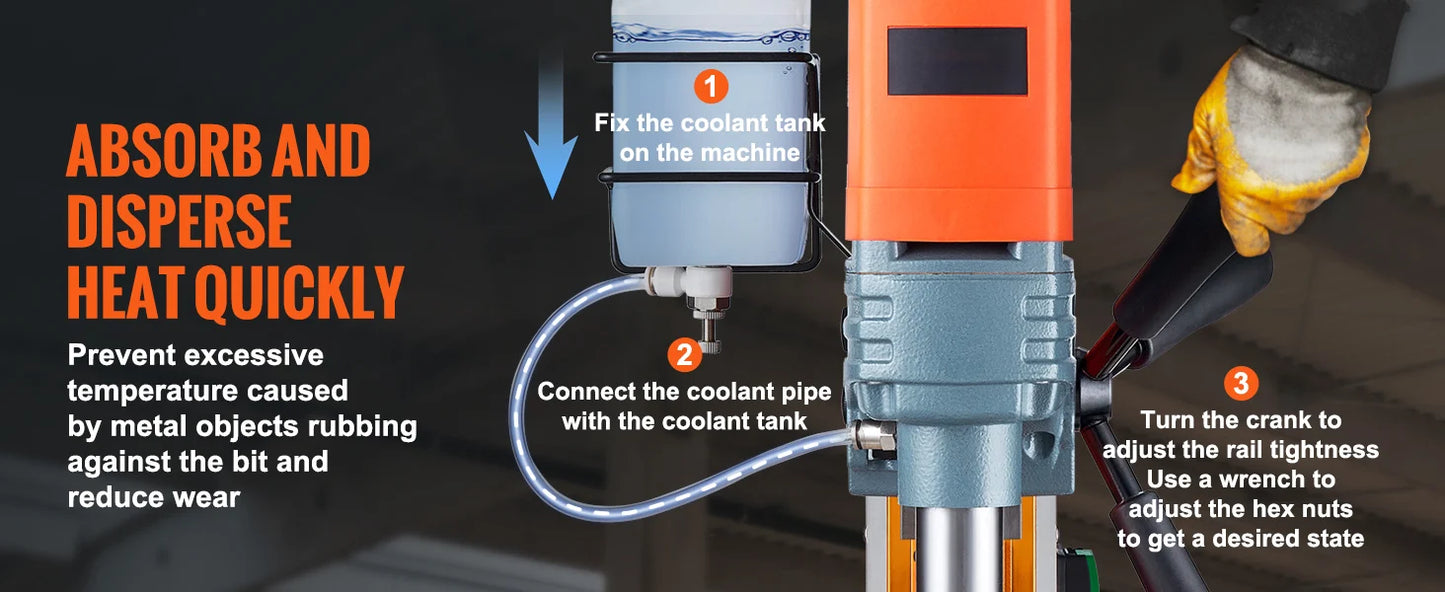 1300W 1400W 2" Electric Drilling Machine Magnetic Drill Boring